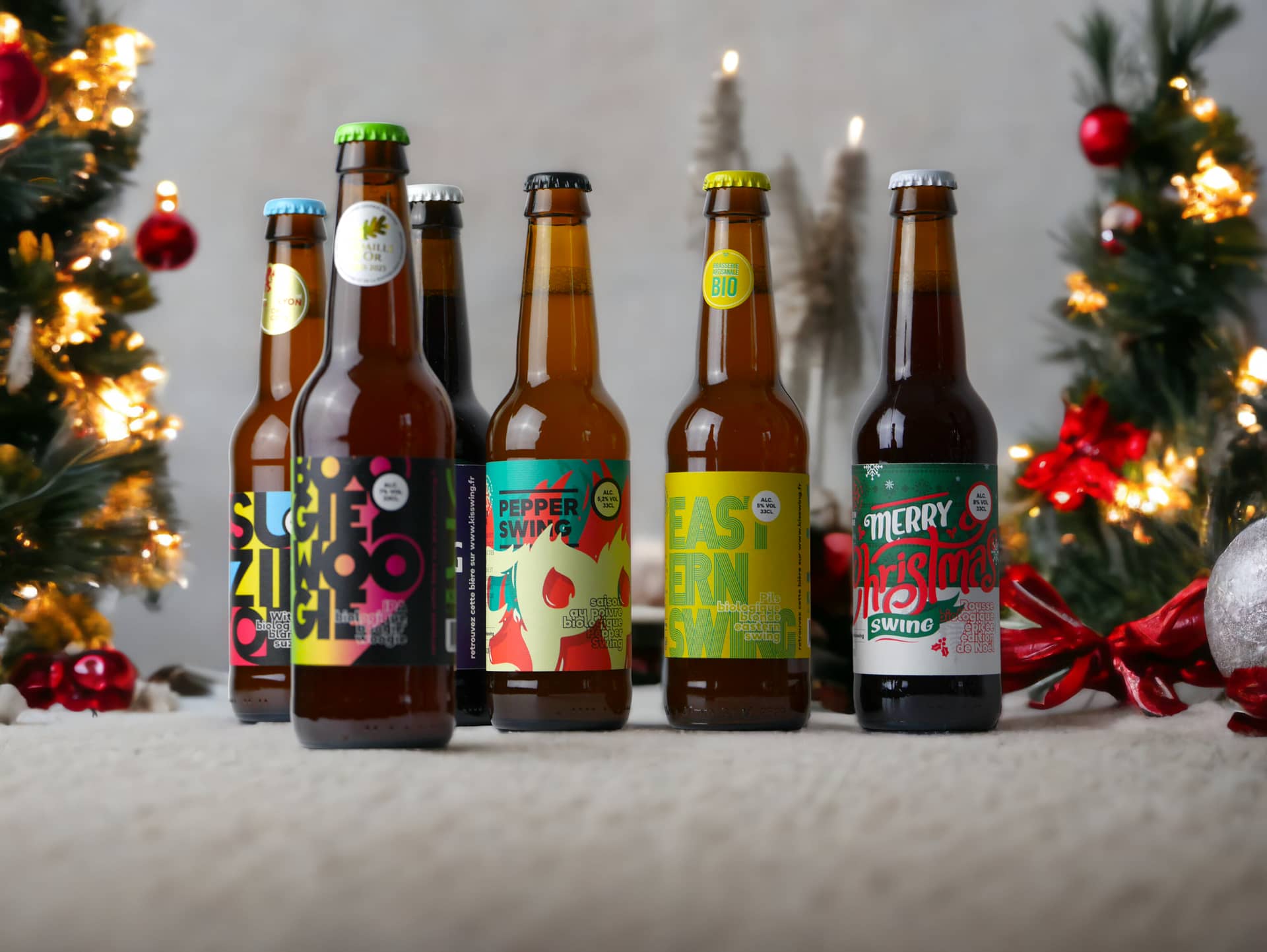 Coffret Bières Blonde - 11 bières et 1 verre - Idée cadeau de Noël