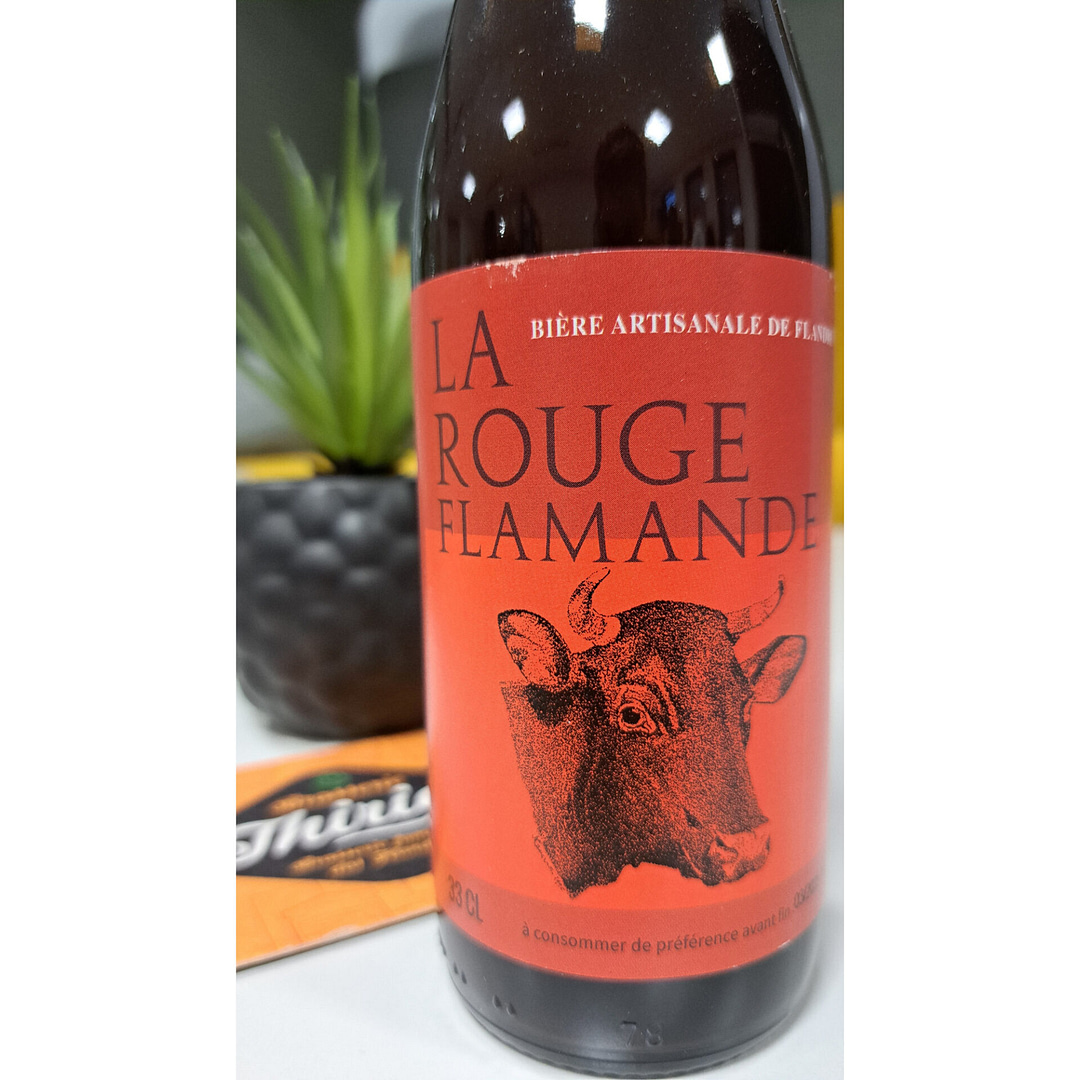 Bière La Rouge Flamande Brasserie Thiriez - Adopte Un Brasseur étiquette