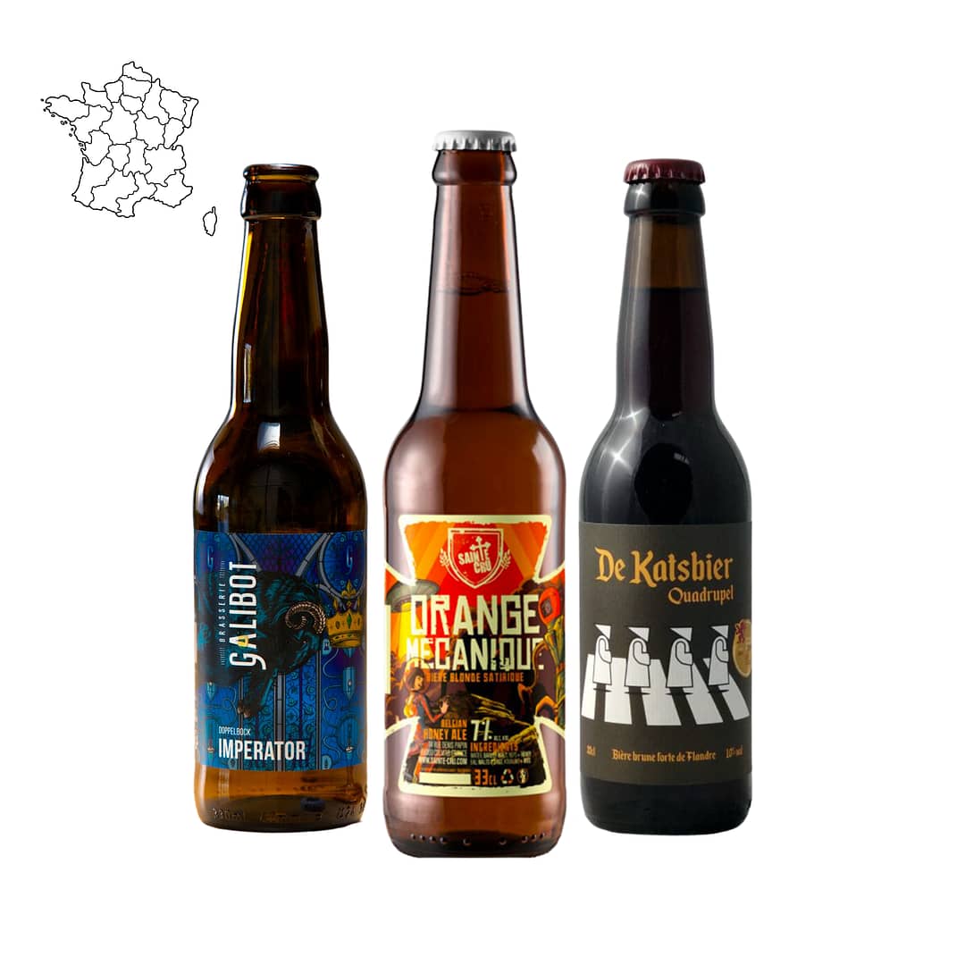 Coffret 12 bières des régions artisanales et françaises