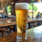 bière de couleur blonde