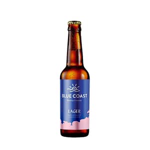 Lager de la brasserie blue coast par adopte un brasseur, une bouteille bière artisanale