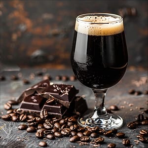 bière noire aux arômes de café et de chocolat