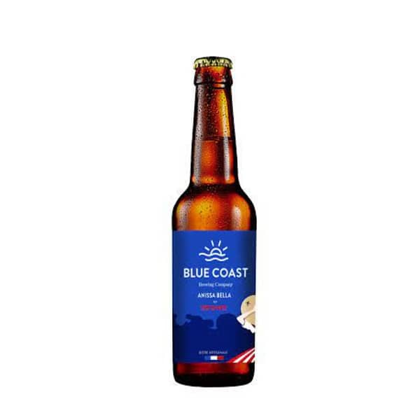 L'anissa bella de la brasserie blue coast par adopte un brasseur, une bouteille bière artisanale