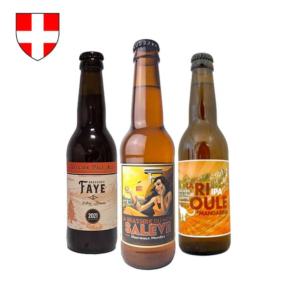 Bouteilles de bières du coffret de 12 bières Savoie