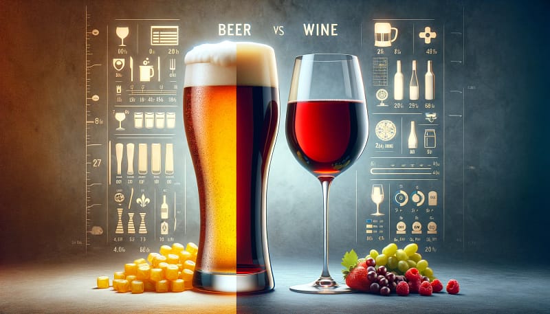 bière vs vin - calories - adopte un brasseur