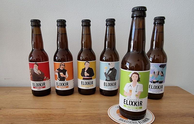IBU profane de la brasserie elixkir par adopte un brasseur, une bouteille bière artisanale