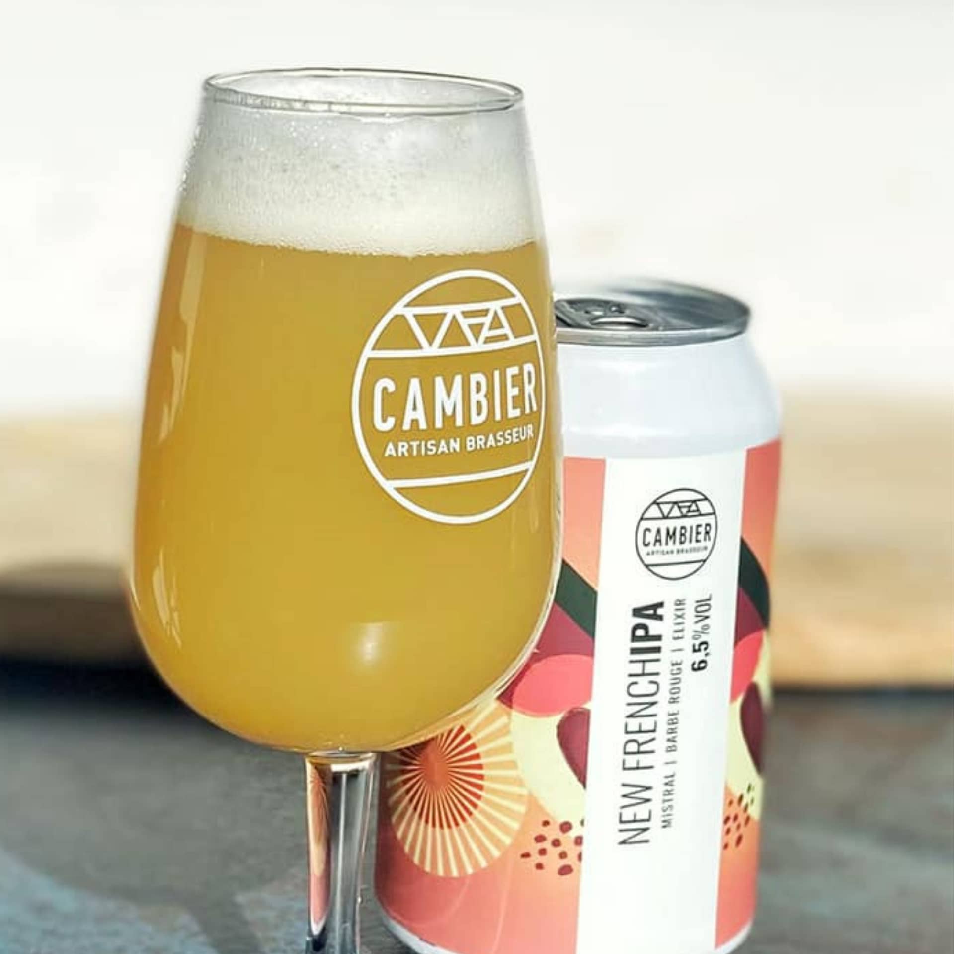 bière new french ipa cambier et son verre